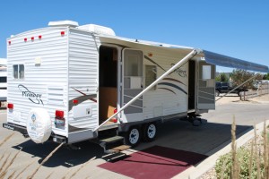 26' Fleetwood Pioneer Kuna Idaho Travel Trailer Rental Exterior 4