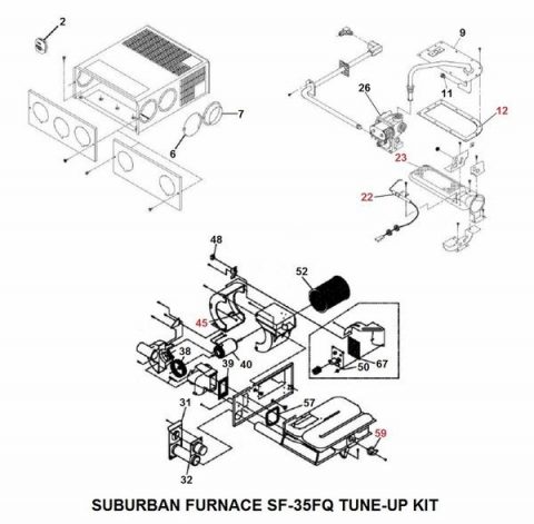Suburban Furnace SF-30 Old Style Parts